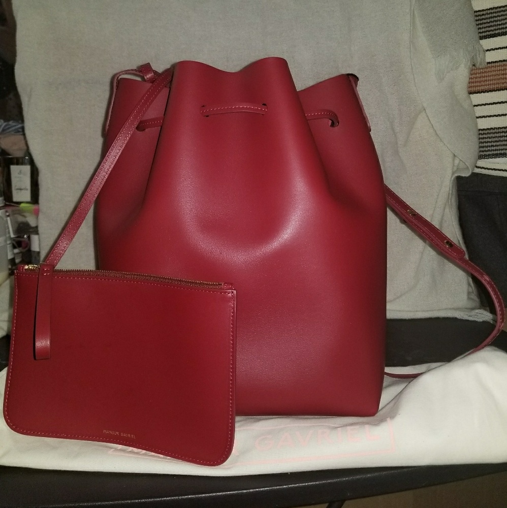 Mansur Gavriel Large Bucket bag - Rococo